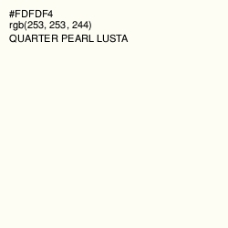#FDFDF4 - Quarter Pearl Lusta Color Image